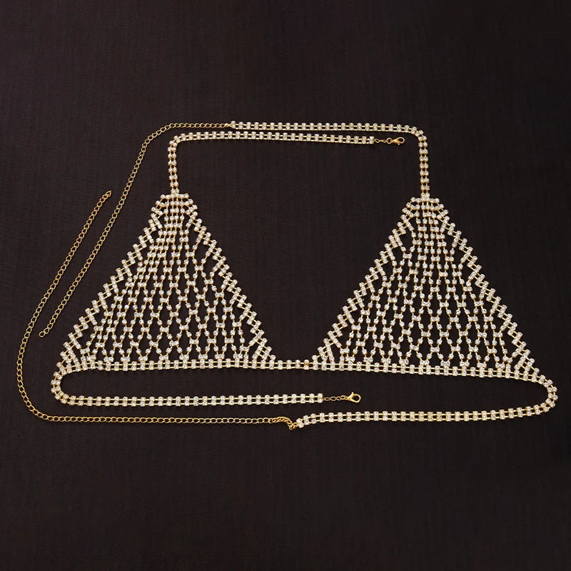 Women's Harness Bra Sexy Mesh Bodies