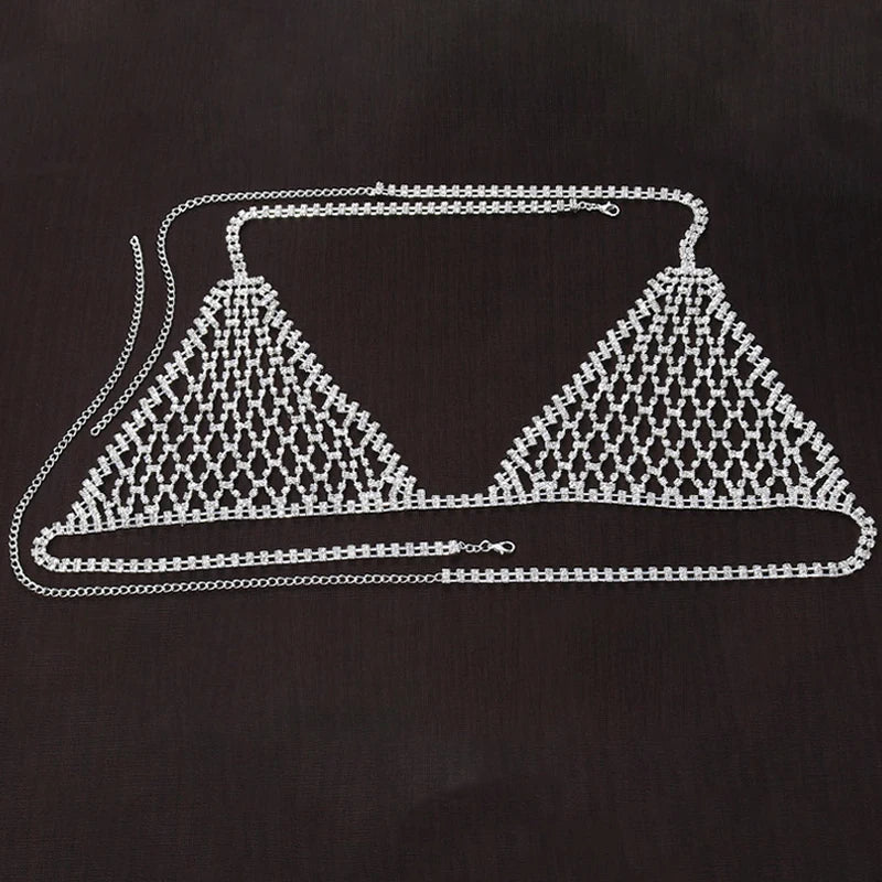 Women's Harness Bra Sexy Mesh Bodies